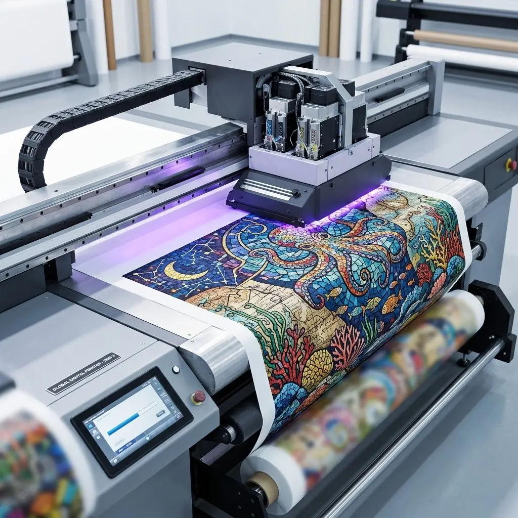 Digital print method for custom packaging boxes