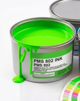 Fluorescent color ink option for custom packaging