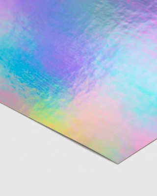 Holographic material option for custom boxes