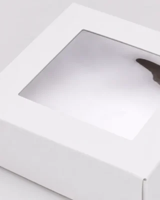 Window patching option for custom packaging boxes