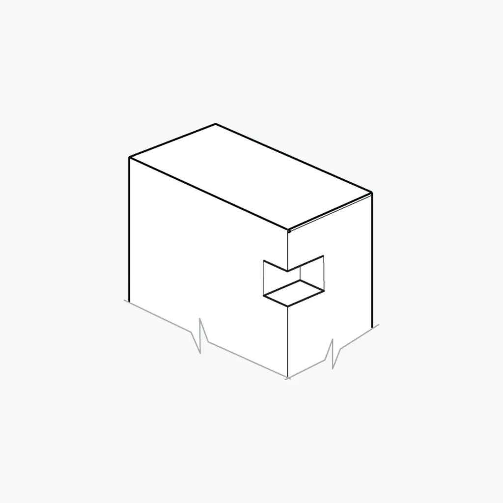 Corner punch out feature for custom boxes