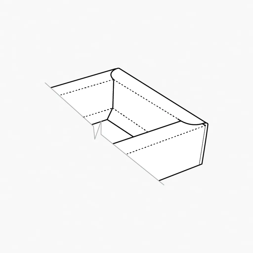 Double wall frame tray for custom packaging boxes
