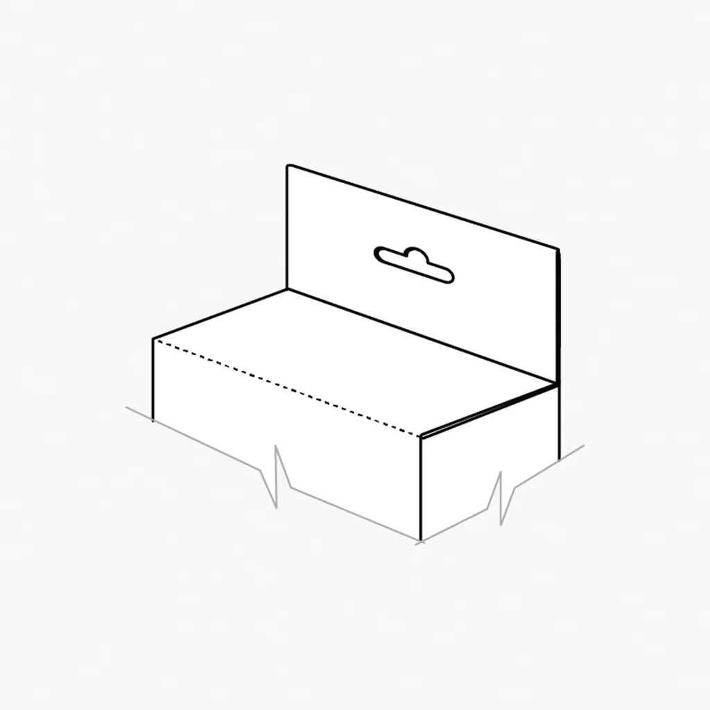Hanger feature for custom boxes