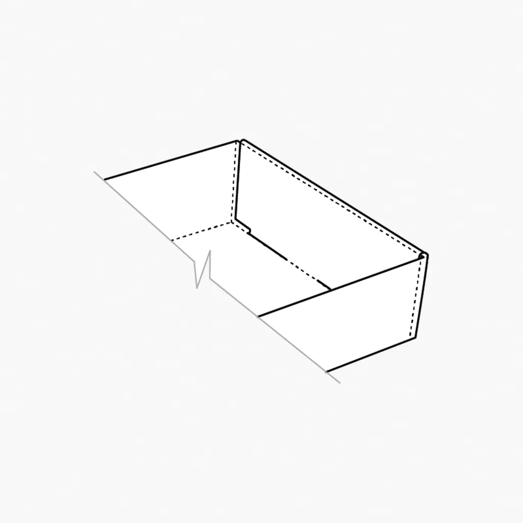Roll end tray for custom packaging boxes